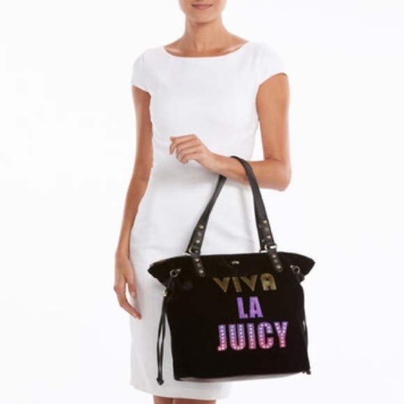 Juicy Couture Black Viva La Juicy Tote Bag - Picture 4 of 5